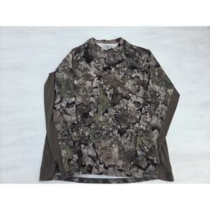 Tekari Mens Large XRC Camo Hunting Shirt Long Sleeve Stretch Performance Tee